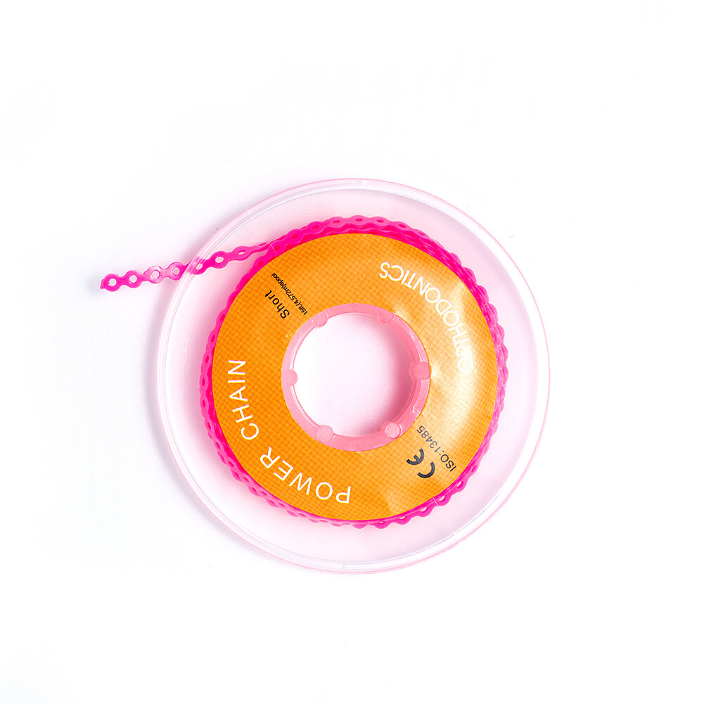 Dental Orthodontic Power Chain Elastic Rubber Bands For Braces Long/Short /Close