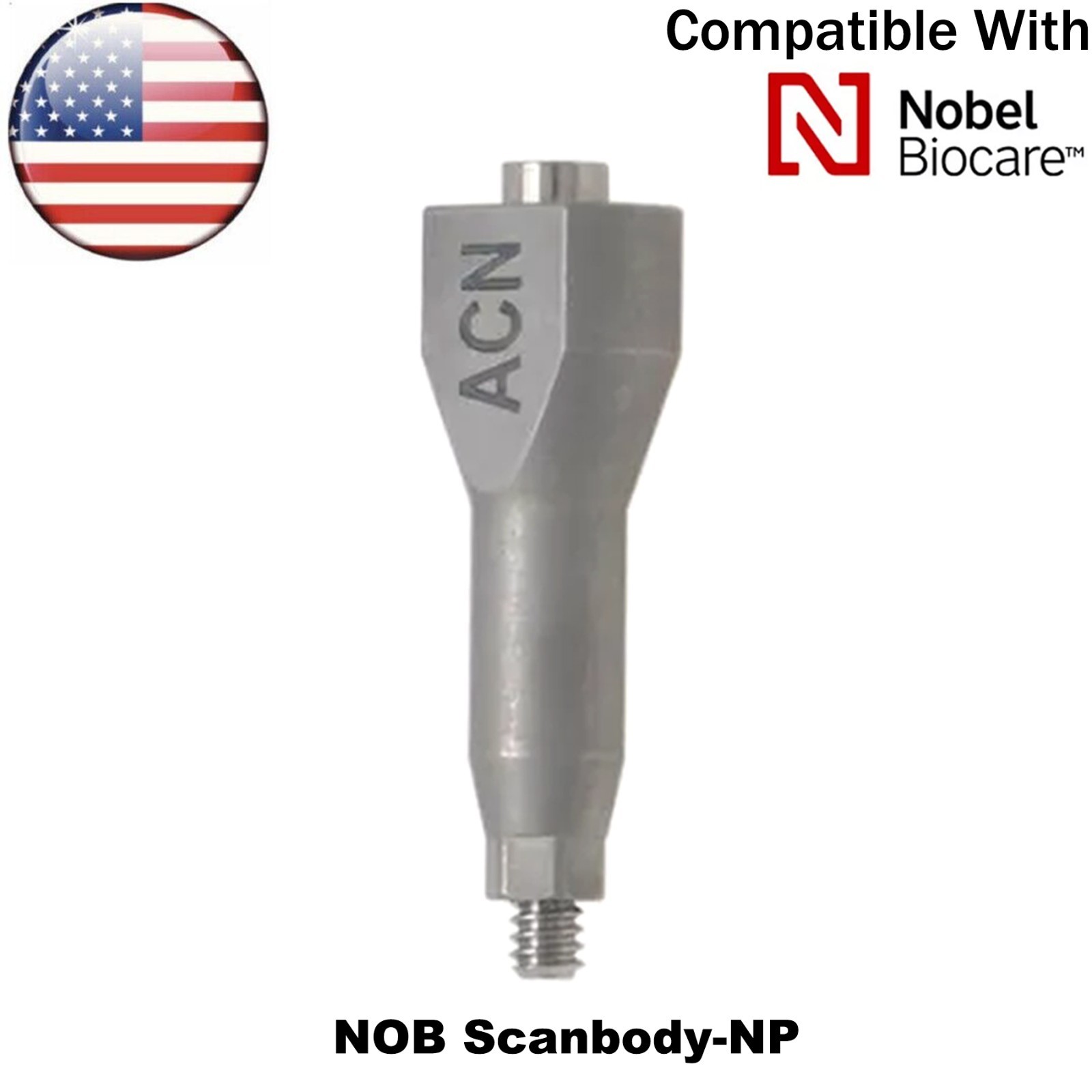 Dental CAD/CAM Implant Scan Body Analog Compatible With Hiossen Nobel Straumann