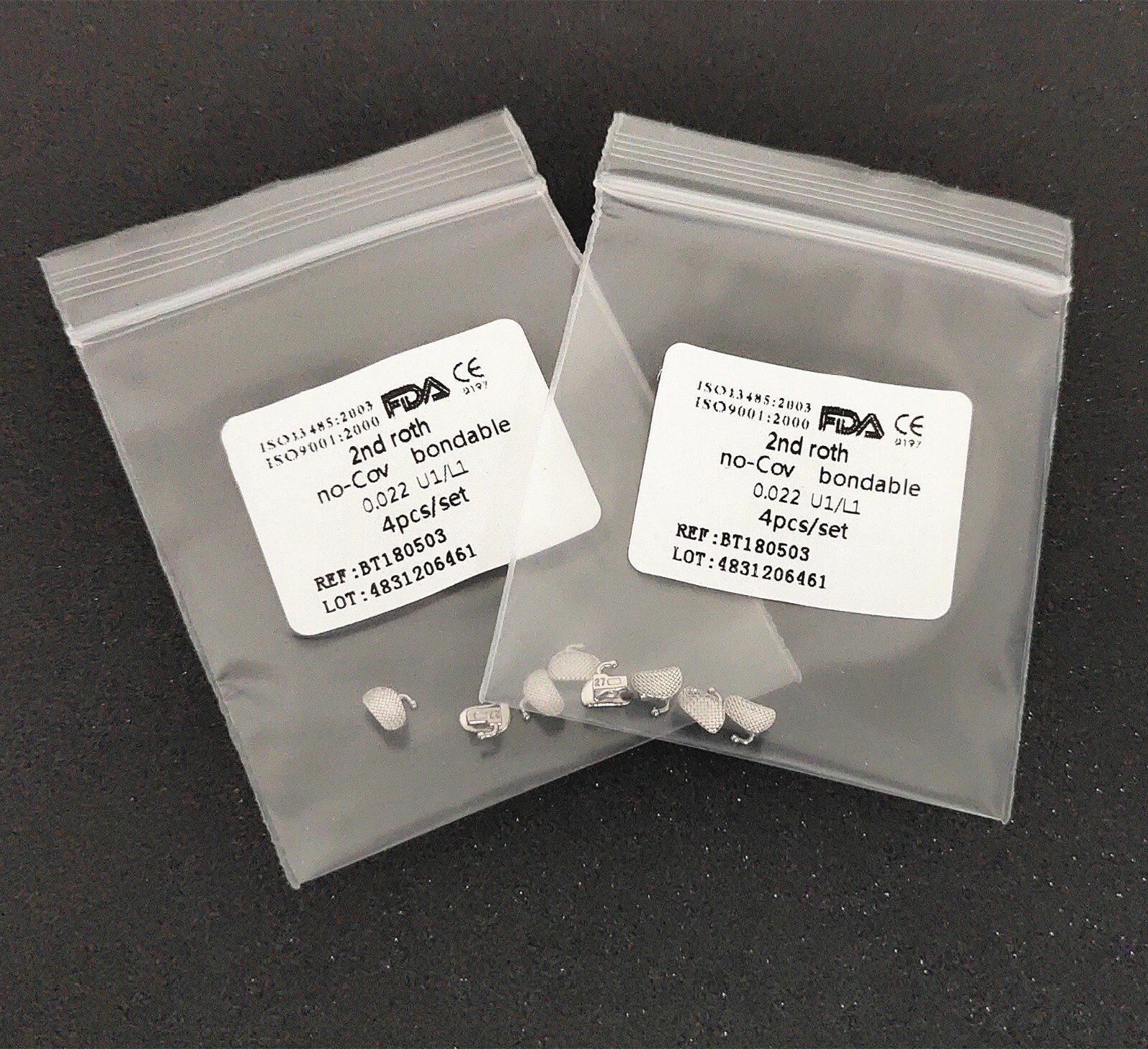 Dental Orthodontic Buccal Tube 1st/2nd Roth .022 Molar Bondable No-convertible
