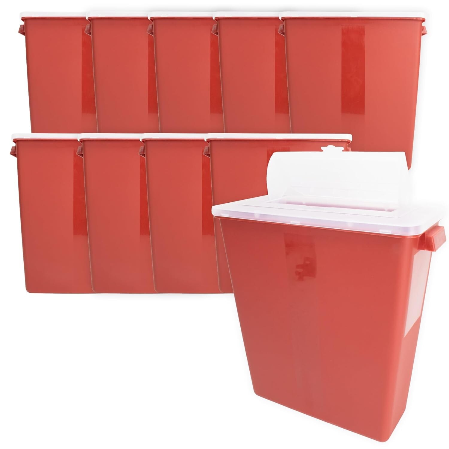 Sharps Container for Home Use & Professional, 3 Gallon (10-Pack)