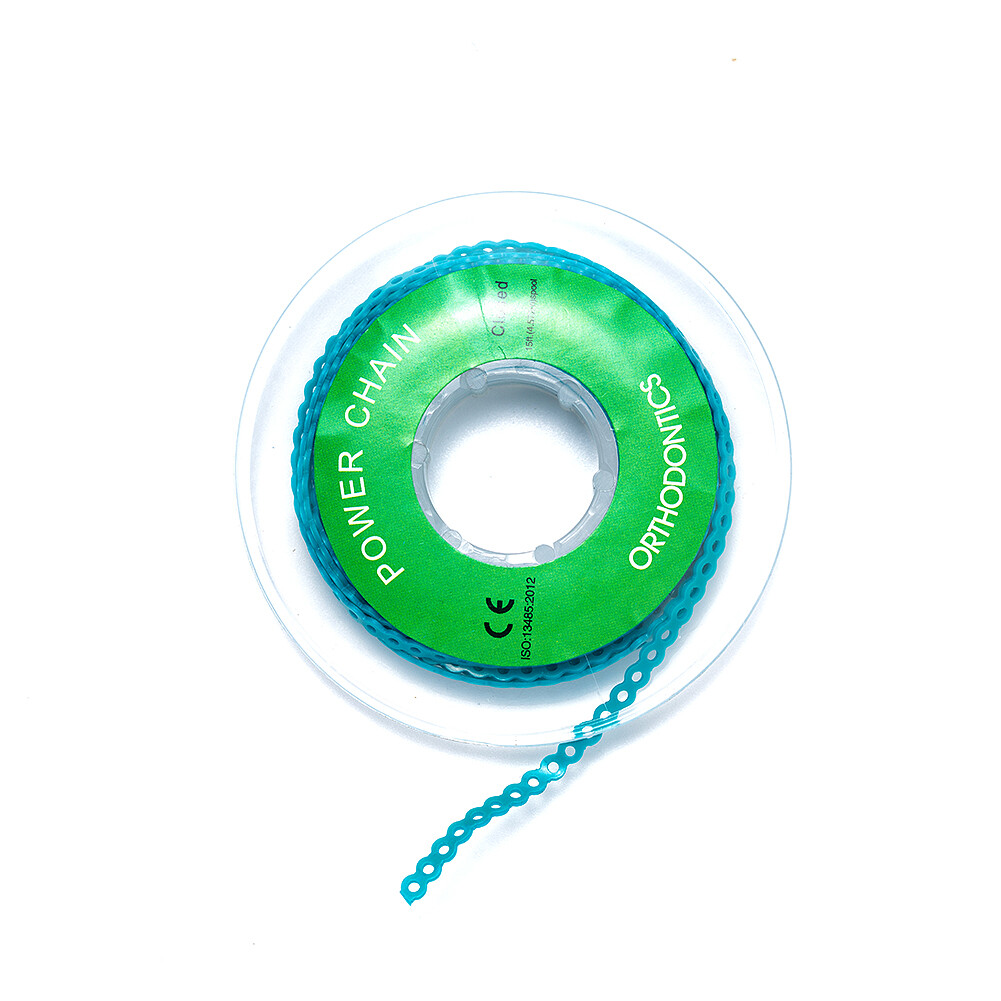 Dental Ortho Material Colorful Elastics Power Chain Ortodoncia Spool Rubber Band
