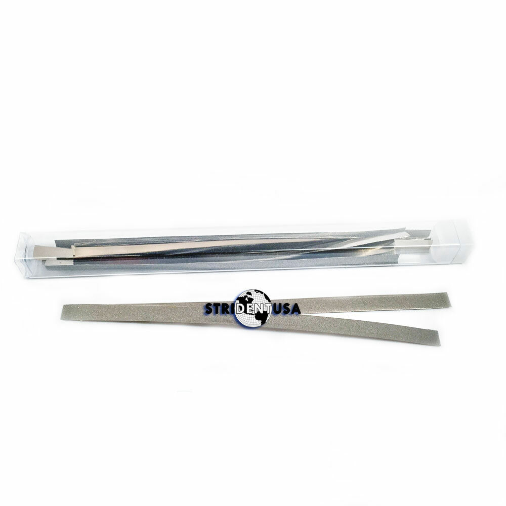 Stainless Steel Metal Dental Polishing Strips -Medium Grit – Multiple Sizes
