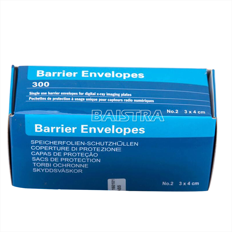 300pcs Size 2 Barrier Envelopes for Dental X Ray Digital Phosphor Plate Sensor
