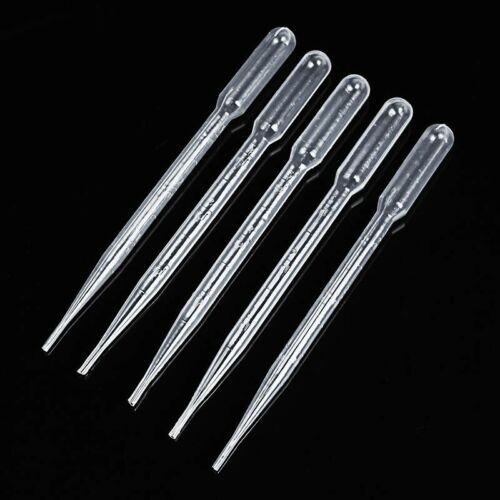 5pcs 3ml Durable Graduated Dropper,Disposable Plastic Transfer Pipettes – QTY5