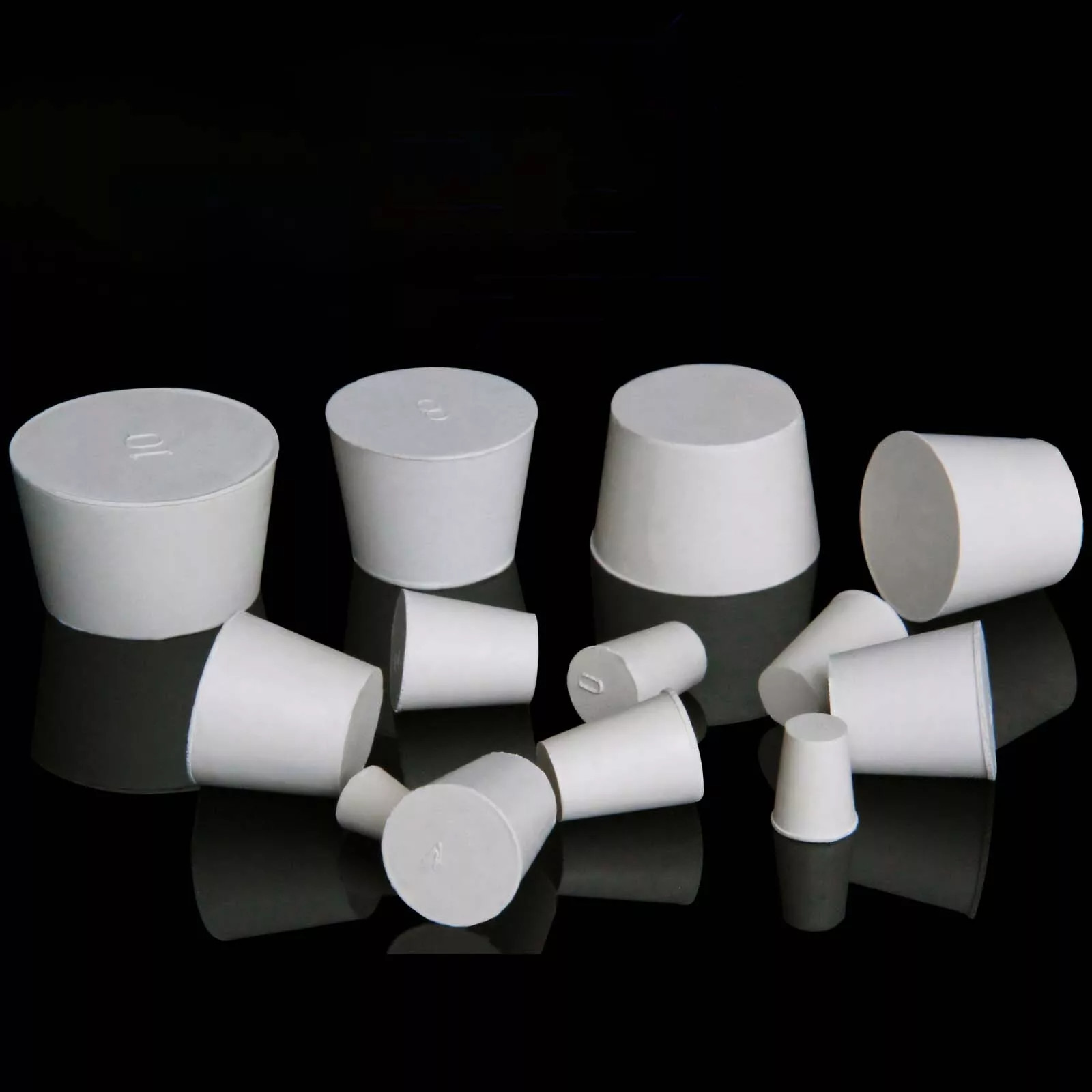 Rubber Bung Stopper Tapered Plugs Laboratory Solid Stoppers Various Sizes Flask