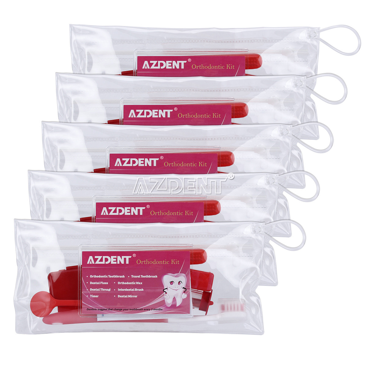 20 X AZDENT Dental Orthodontic Oral Care Kit Hygiene Clean Tools Teeth Whitening
