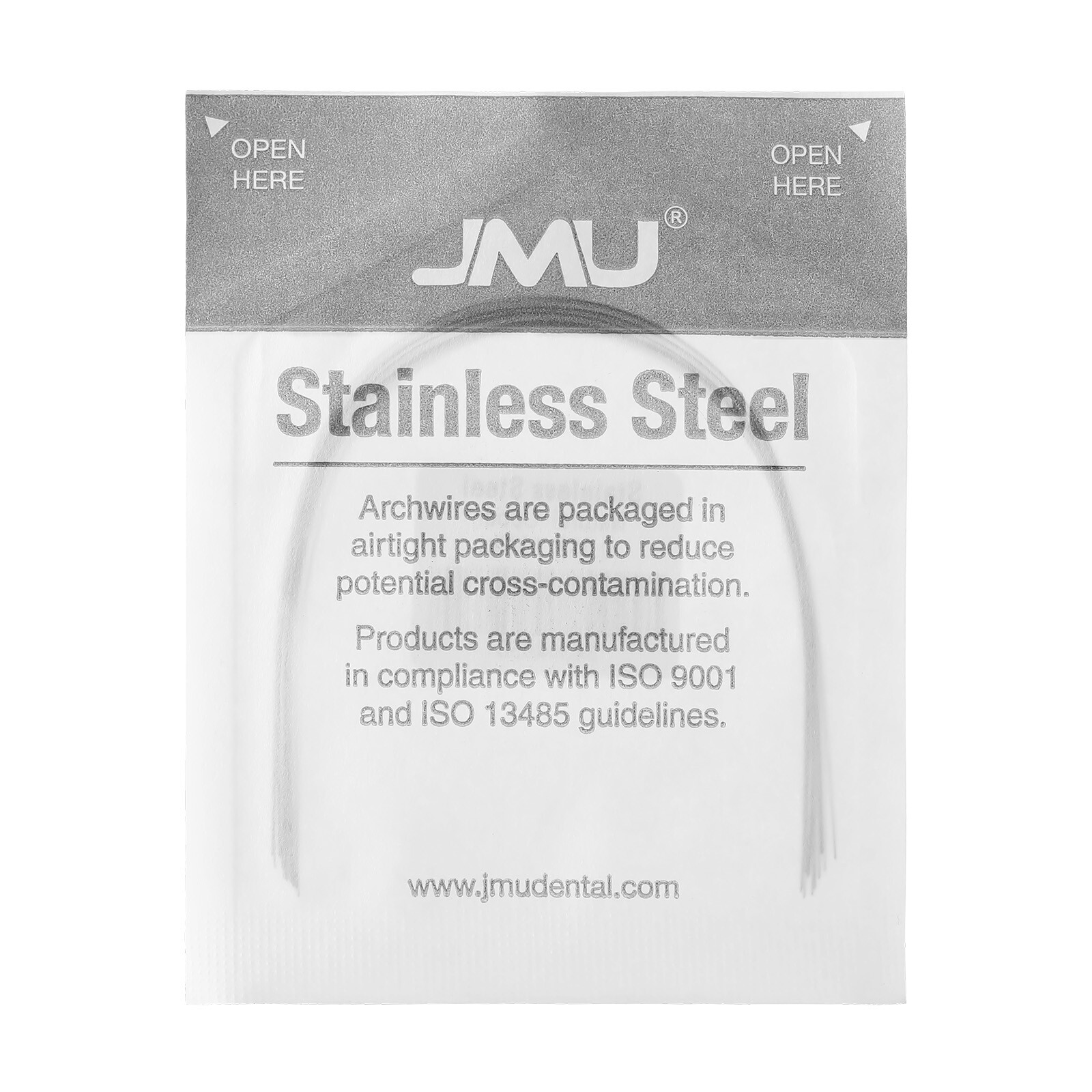 100✖ Orthodontic Stainless Steel Archwire Use For Brackets Braces Natural Round