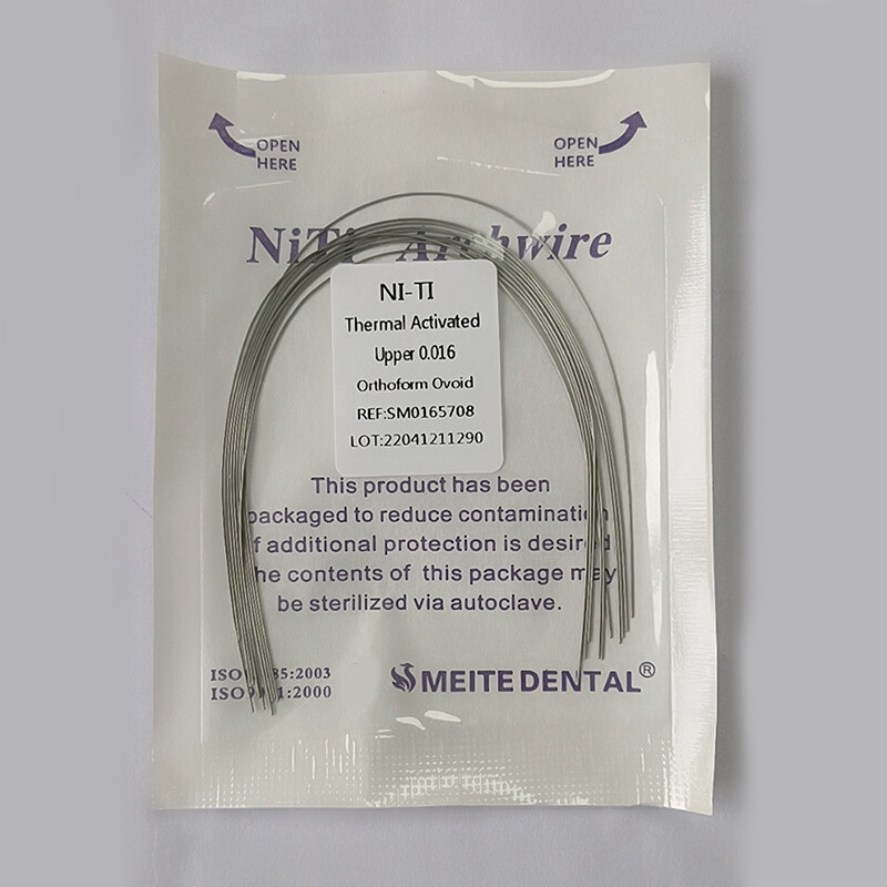Dental Orthodontic Thermal Activated Archwires Niti Arch Wire Ovoid Natural Form