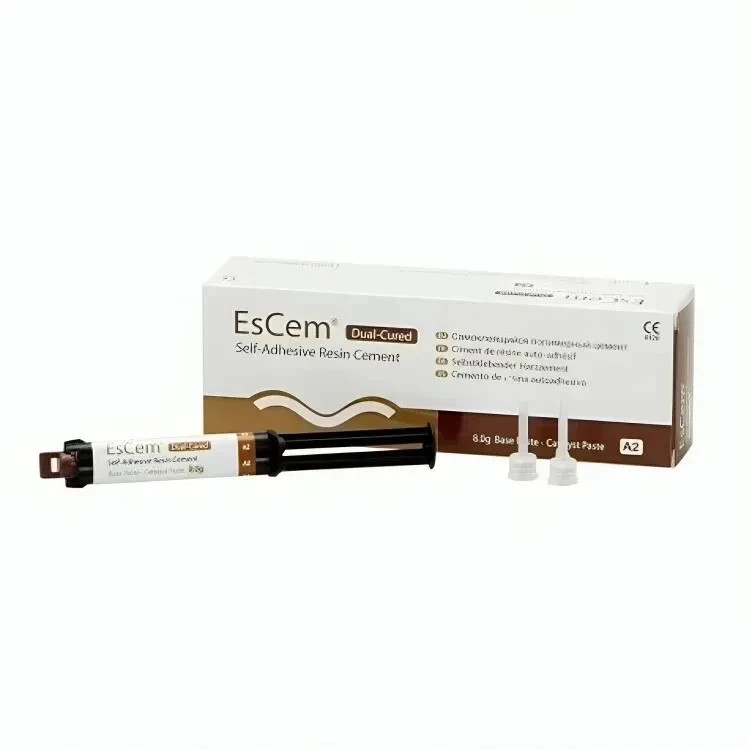 Spident EsCem Dual-Cured Self-Adhesive Resin Cement Syringes Free Ship