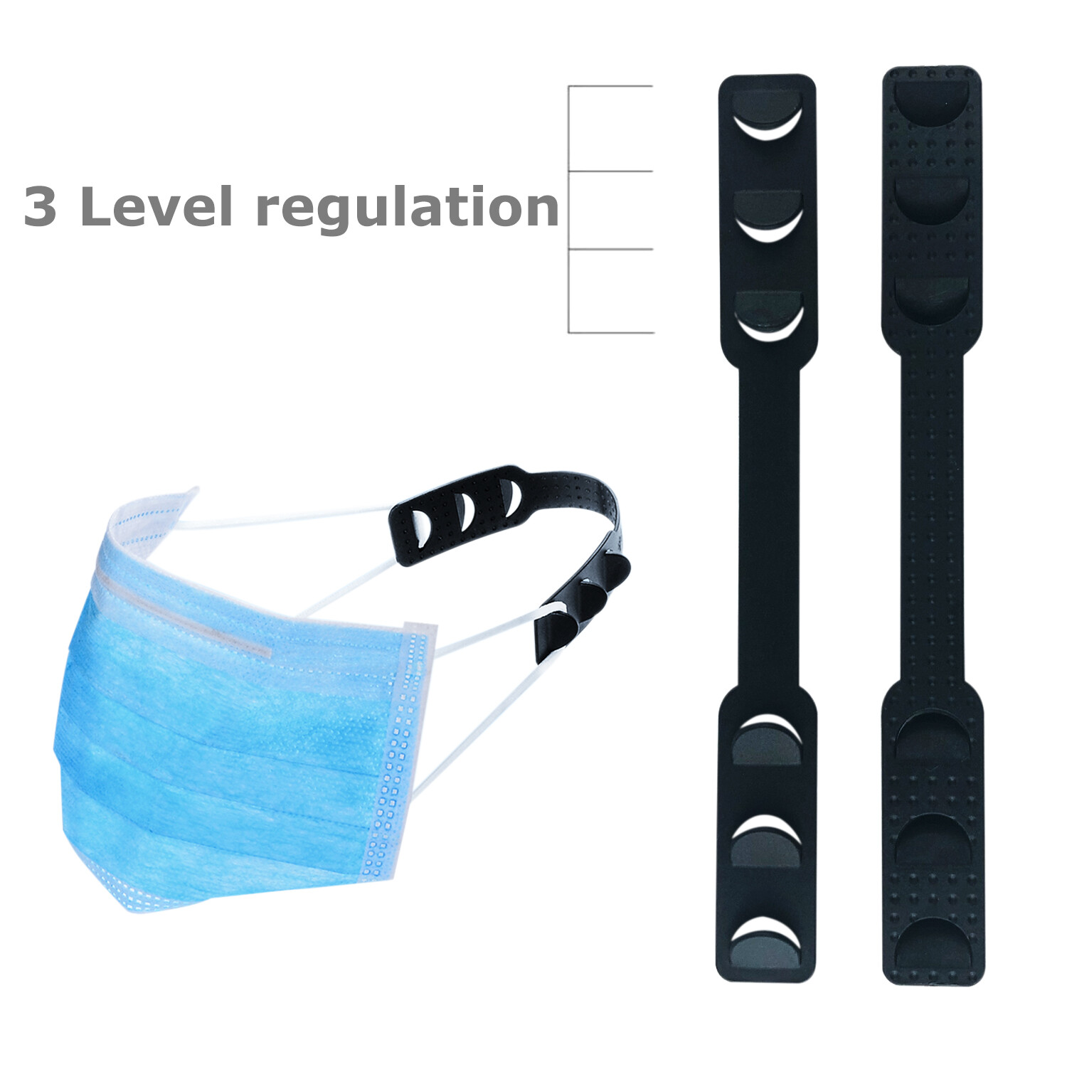 10 PCS Face Mask Ear Hook Adjustable Ear Strap Extension Mask Fixing Buckle US