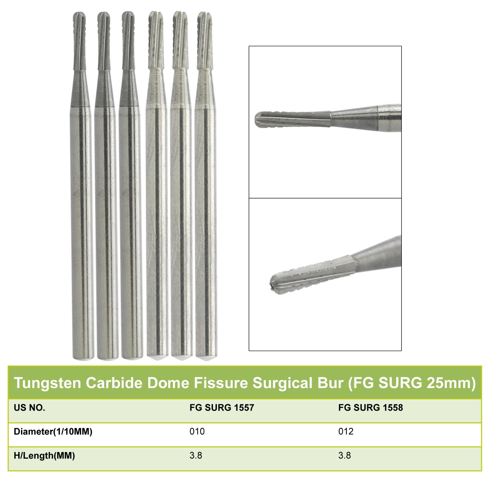 Wave Dental Surgical Burs Round Carbide Surgical Length Bur 25mm FGOS High Speed