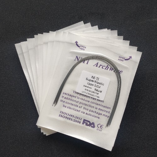 Dental Orthodontic Super Elastic NITI Arch Wires Round Natural Form Arcs Wire