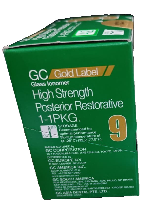 GC Fuji IX Gold Label 9 Posterior Restorative Cement Glass Ionomer Dental