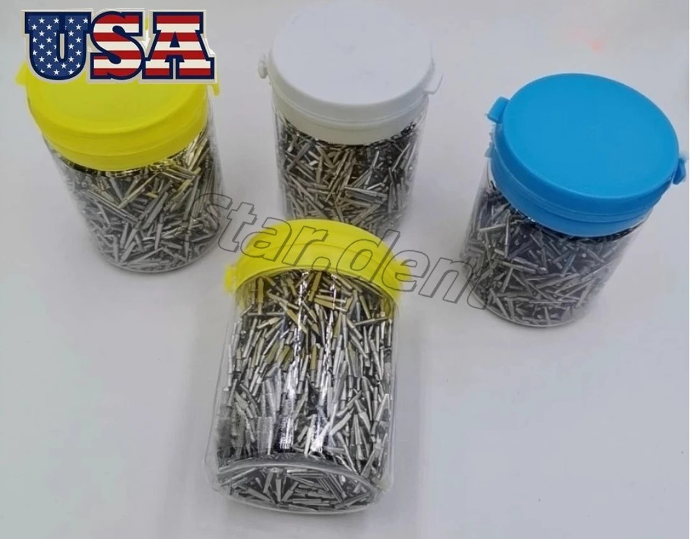 1000 Pcs Dental Lab Master Dowel Single Pins use with Pindex For Die Model Work