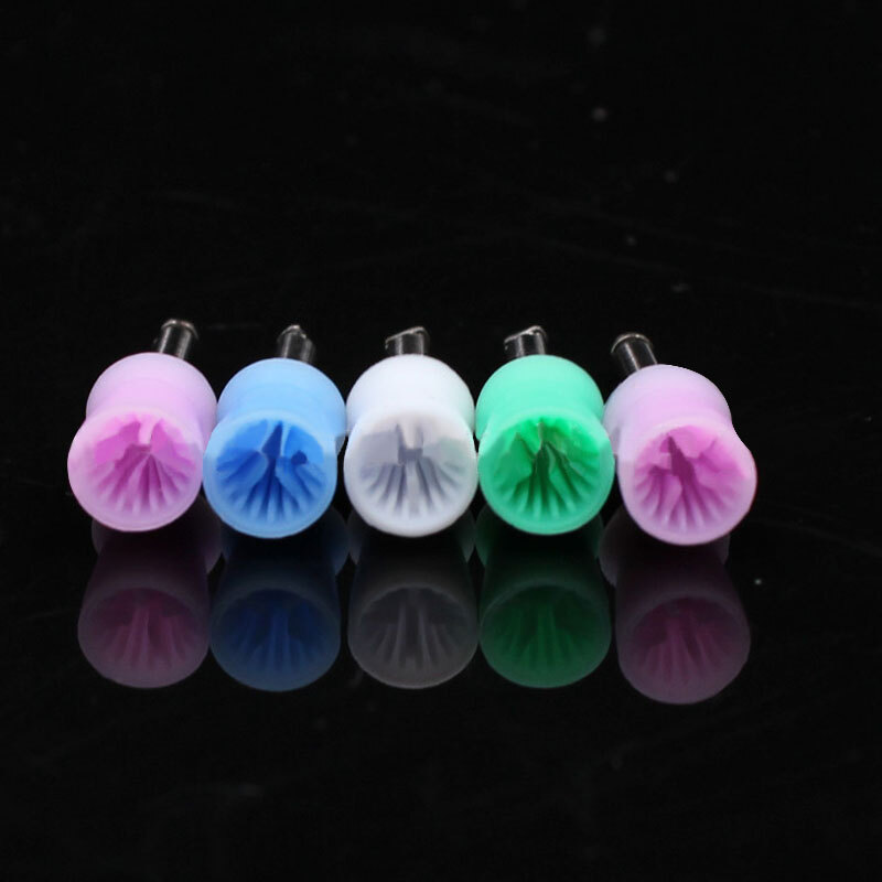 100Pcs/box Dental Oral Prophy Cup Rubber Polish Polishing Tooth Mixed-Color