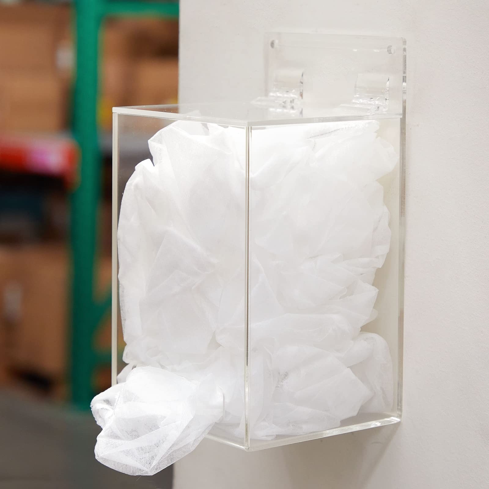 Okuna Outpost Wall Mount Glove Dispenser – 5 x 4.5 x 8.5 In, Clear