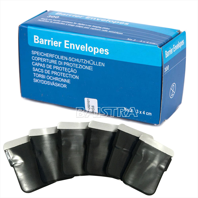 300pcs Size 2 Barrier Envelopes for Dental X Ray Digital Phosphor Plate Sensor