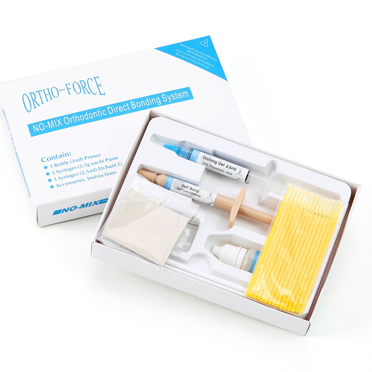 Dental Orthodontic Adhesive Resin Syringe Paste Kit Bonding For Brackets Braces