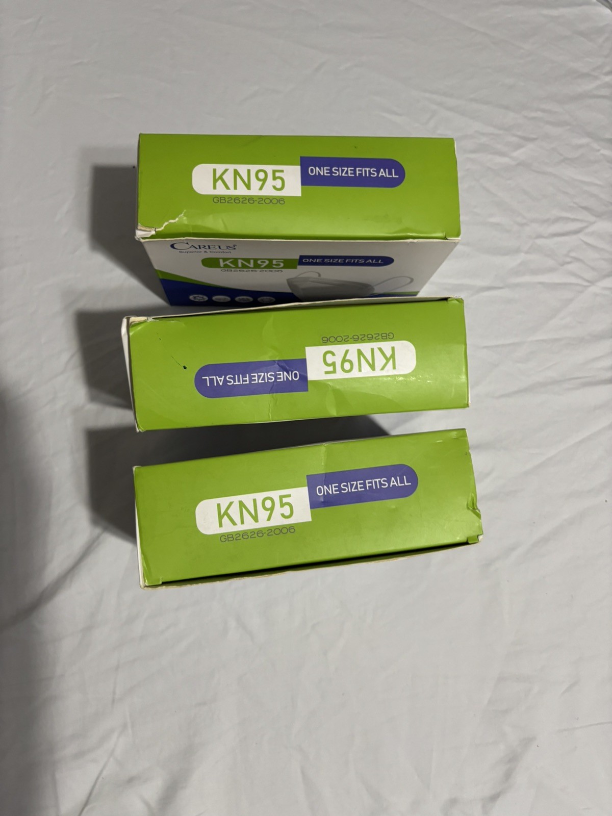 Careus KN95 Disposable Face Masks 10pcs One Size Fits All GB2626-2006