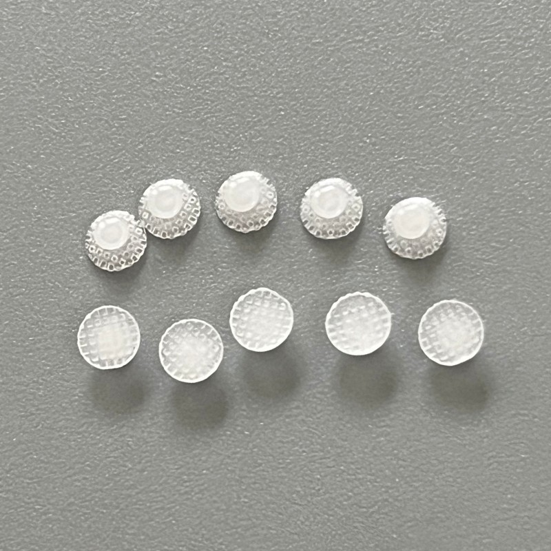 10 Pcs/Pack Dental Orthodontic Ceramic Clear Lingual Button Bondable Round Base