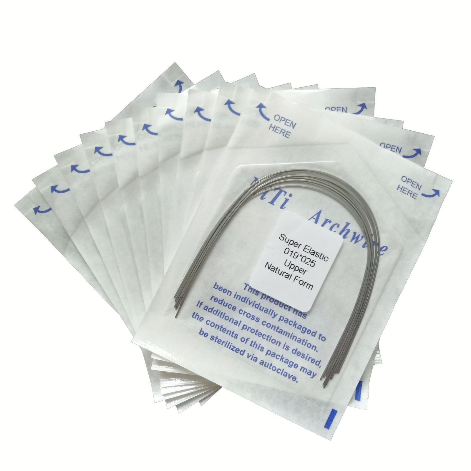 Dental Orthodontic Arch Wire Niti Super Elastic Round/Rectangular Natural Nature