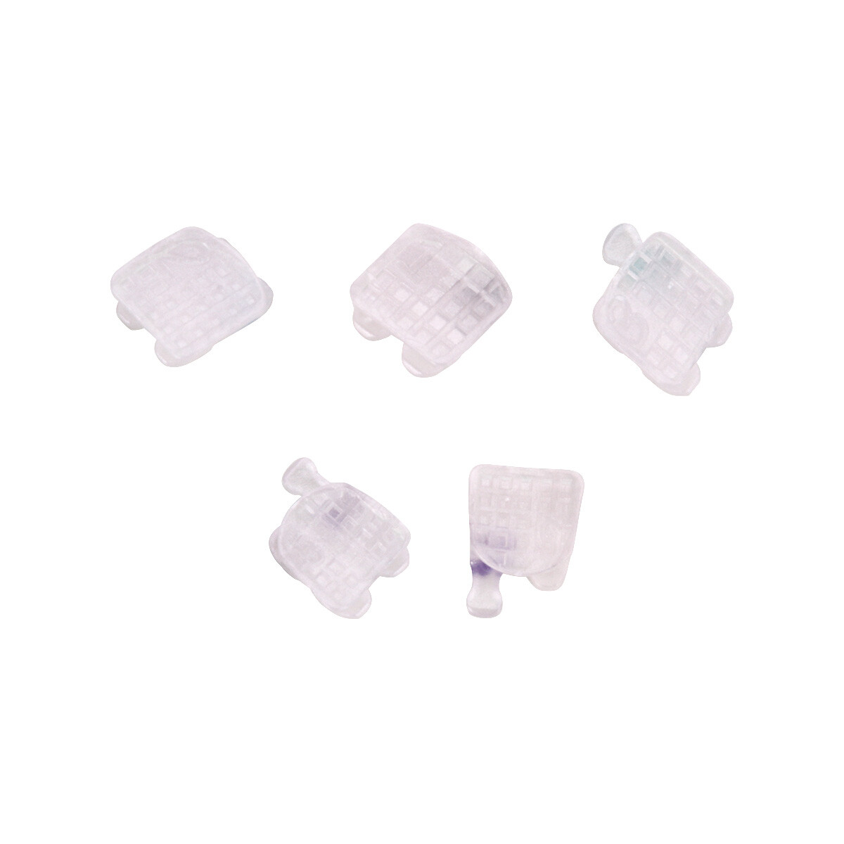 AZDENT Dental Orthodontic Clear Ceramic Brackets Braces Roth/MBT 022 Hooks 3-4-5