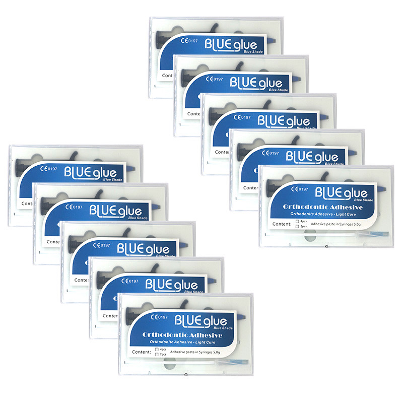 Dental Orthodontic Blue Glue Adhesive-Light Cure Adhesive paste in syinges US