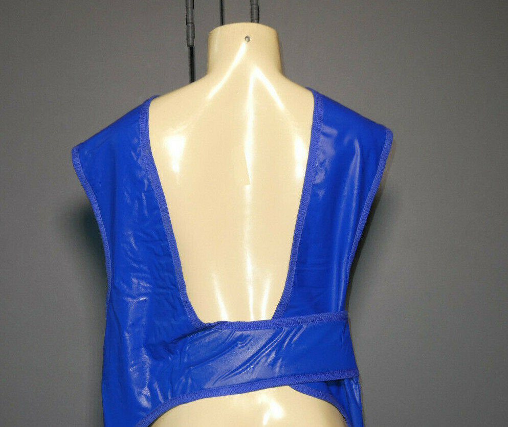 X-Ray Front Protection Apron Size Adult Unisex Large Hoop and Loop Closure Blue