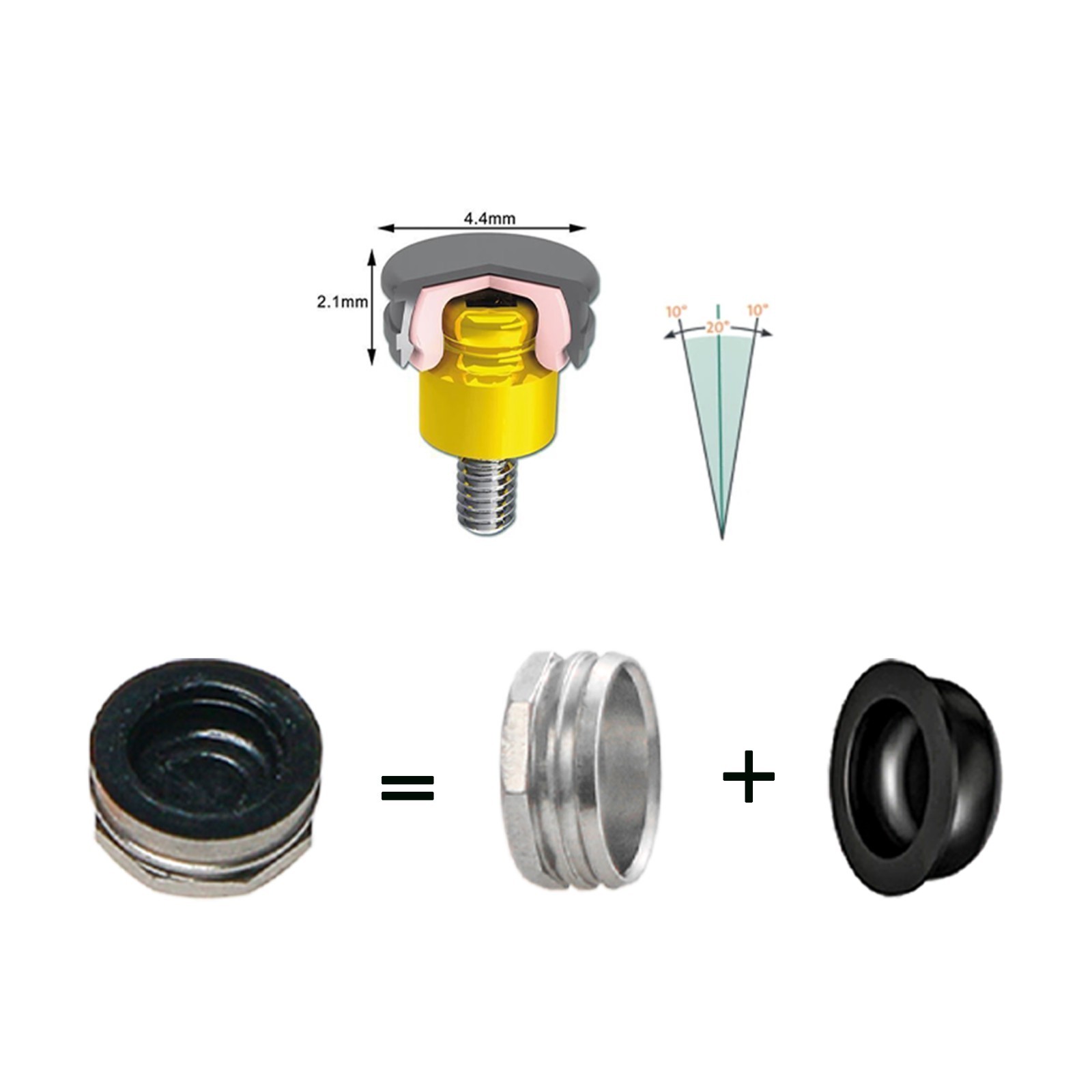 Zest Locator Abutment Retention Replacement Insert Cap Dental Overdenture Parts