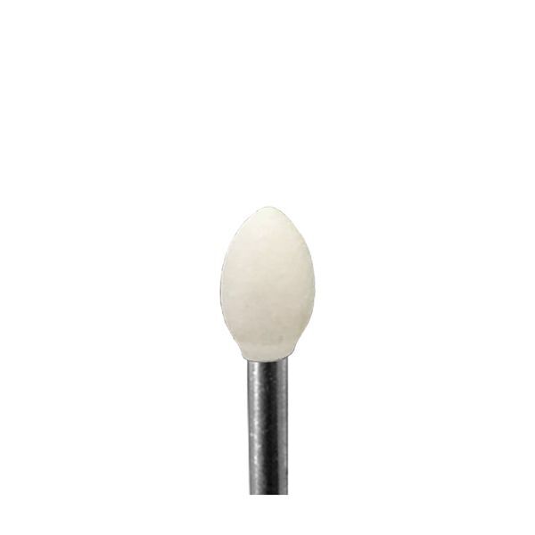 BesQual FG 1.60mm White Mounted Stone, Flame, 12/Pk