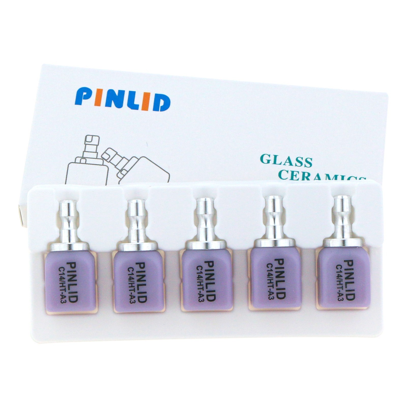 US Dental C14 HT/LT Emax Glass Ceramic Blocks Lithium Disilicate CAD/CAM CEREC