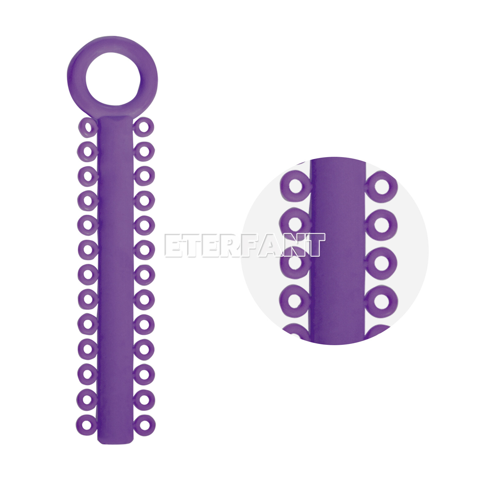 1040PCs ETERFANT Dental Orthodontic Ligature Ties Elastic Rubber Bands Brackets