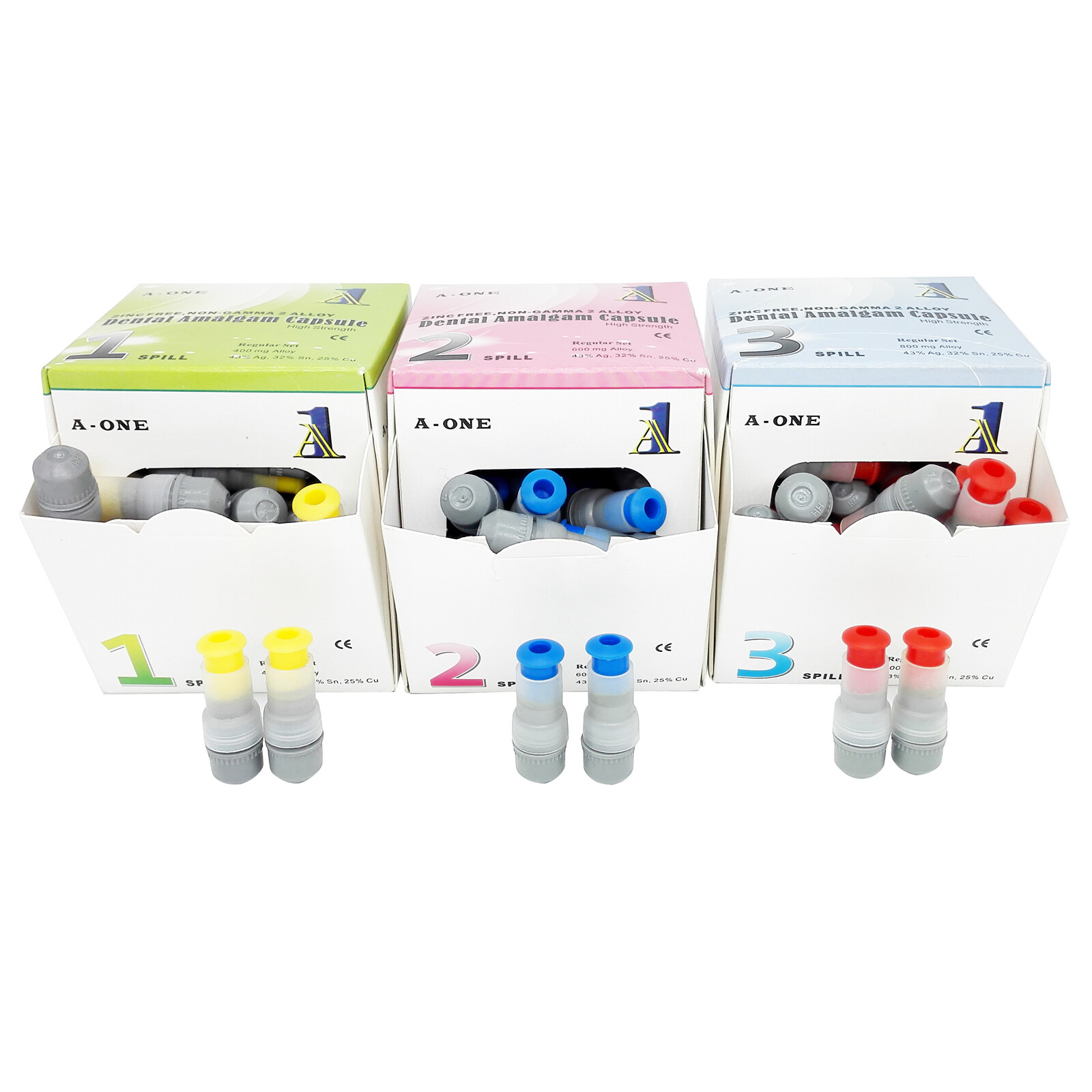 Amalgam Dental Alloy 1/2/3 Spill Regular Set 200mg/ 400mg/600mg/800mg ,Zinc Free