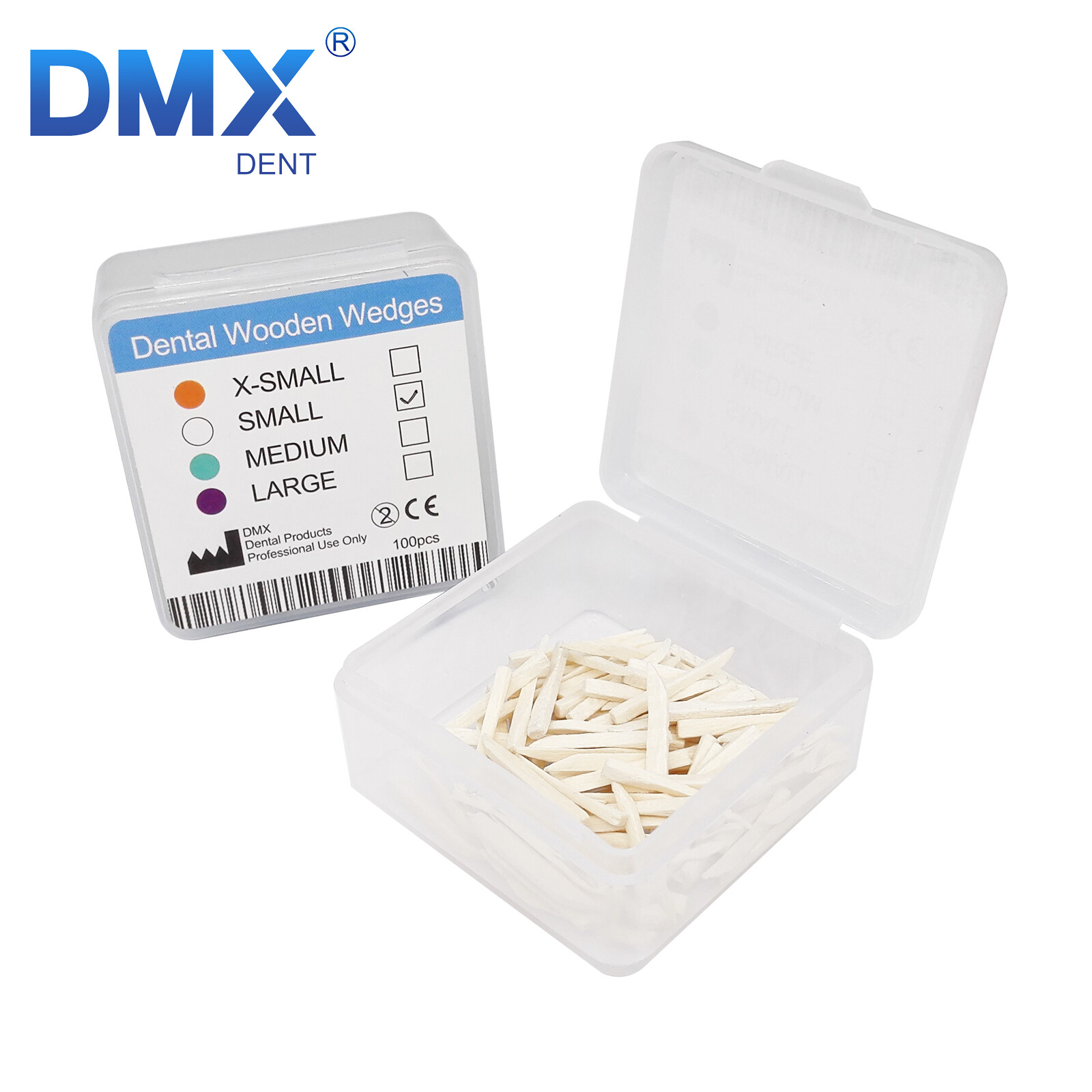 DMXDENT Dental Interdental Fixing Wooden Wedges Small For Restoration 100Pcs/Box