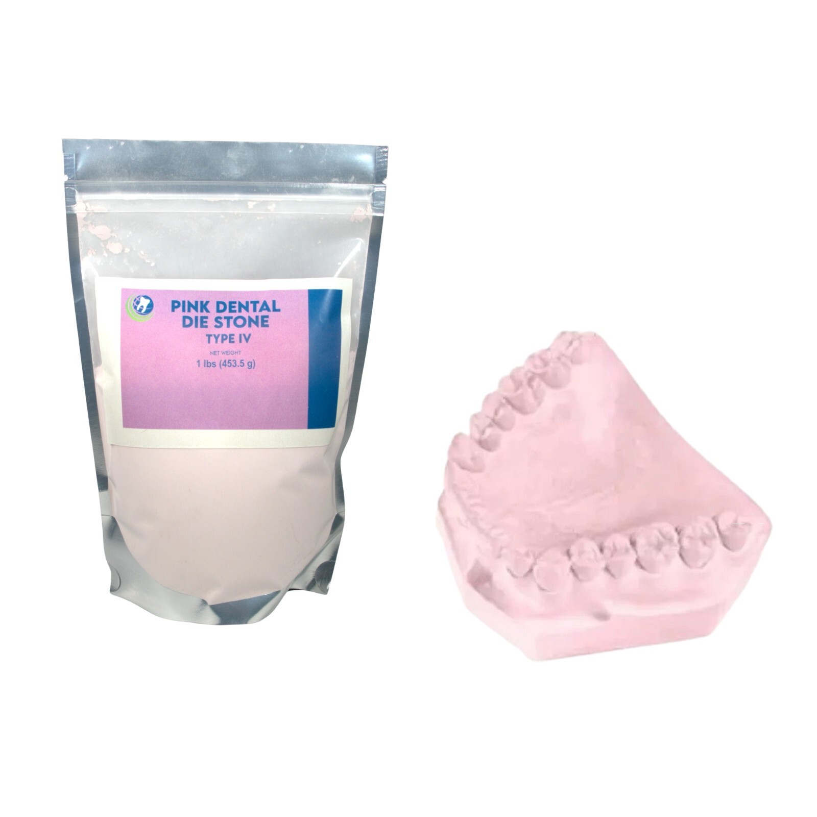 PINK DIE STONE TYPE IV ALL PURPOSE STRONG COMPOUND- NORMAL SETTING & 1 Lb.