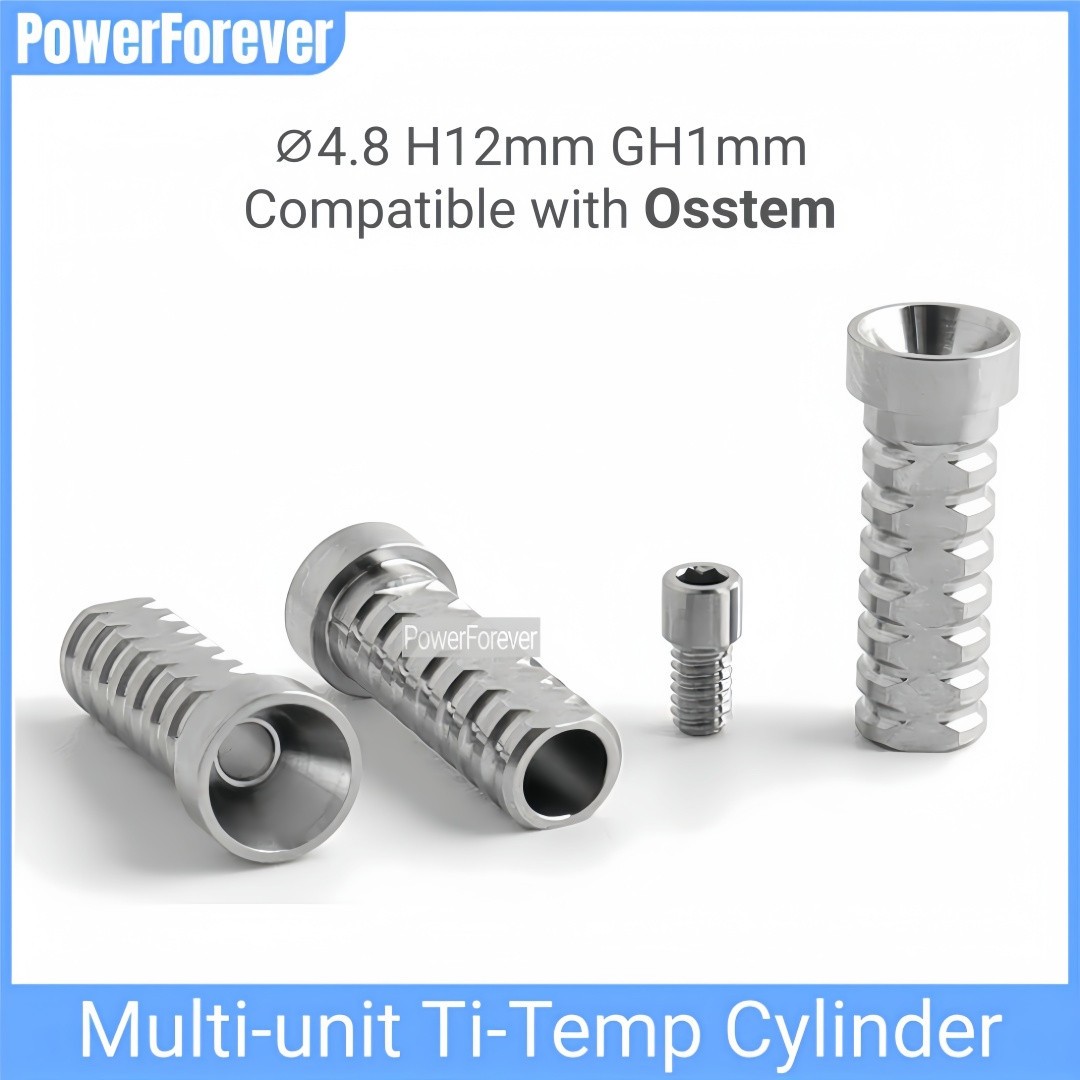 ⌀4.8 Dental Multi Unit Titanium Temporary Cylinder Ti MU Lab Abutment Fits OSS