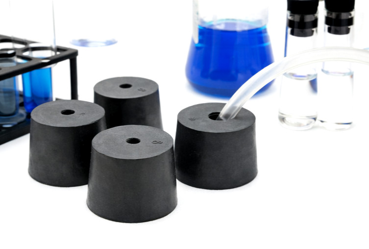 #6 Solid Rubber Stoppers Lab Tapered Plug Bung 1 Hole Fits 1 1/32″ to 1 1/4″