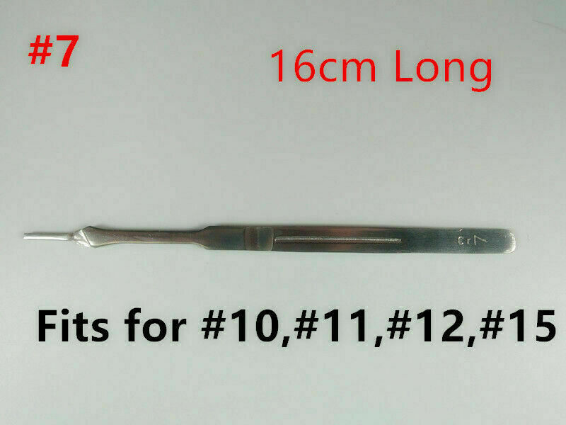 50pcs Dental Medical Sterile Surgical Blades Dental Knife 10Sizes+Handle X1
