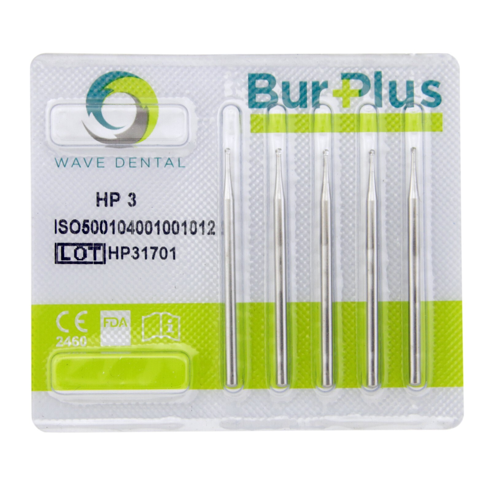 Wave Dental Surgical Straight Handpiece Bur HP Shank 44.5mm Round Taper Fissure