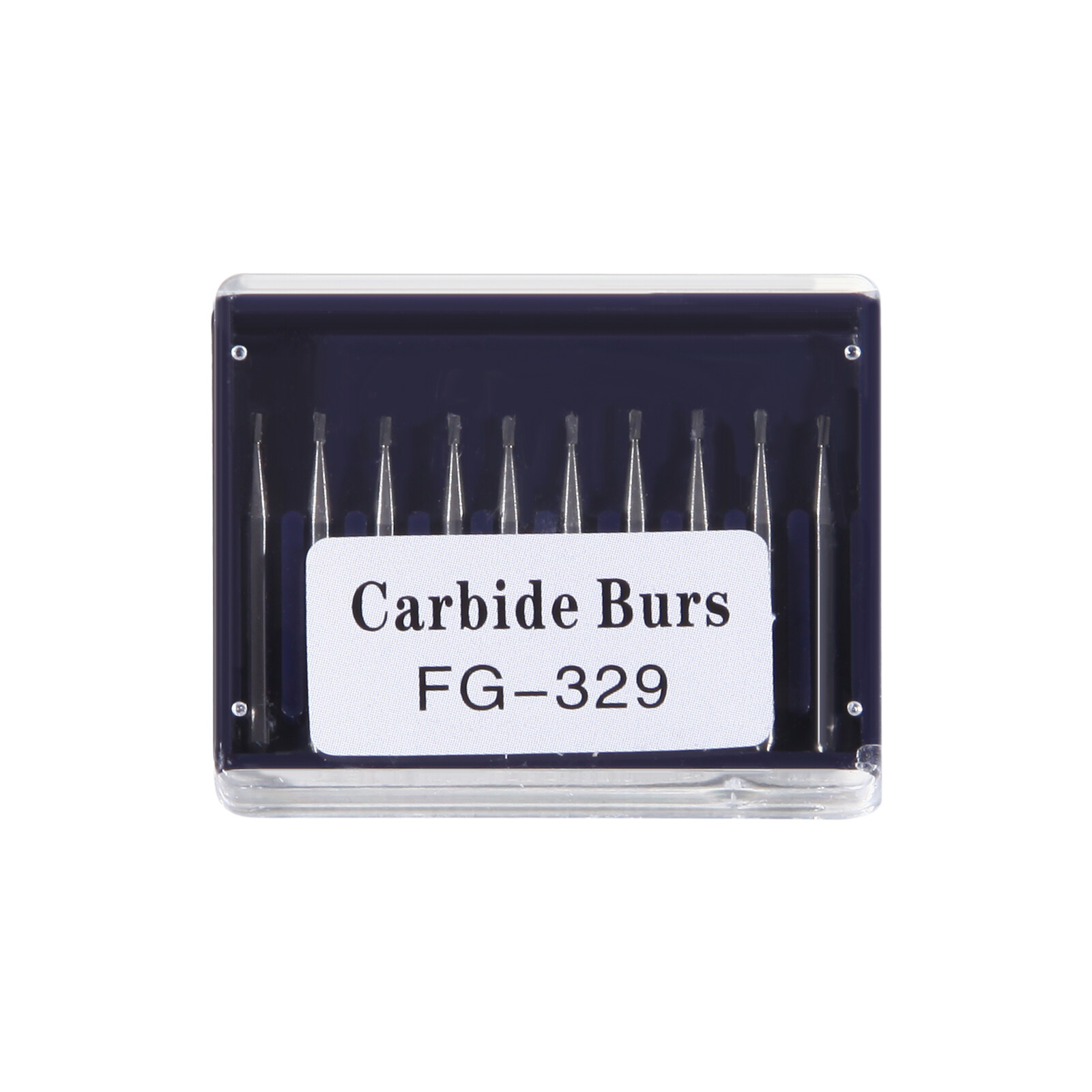 1 Box Dental Carbide Burs Pear-Shaped Type High Speed Tungsten Steel Bur FG329