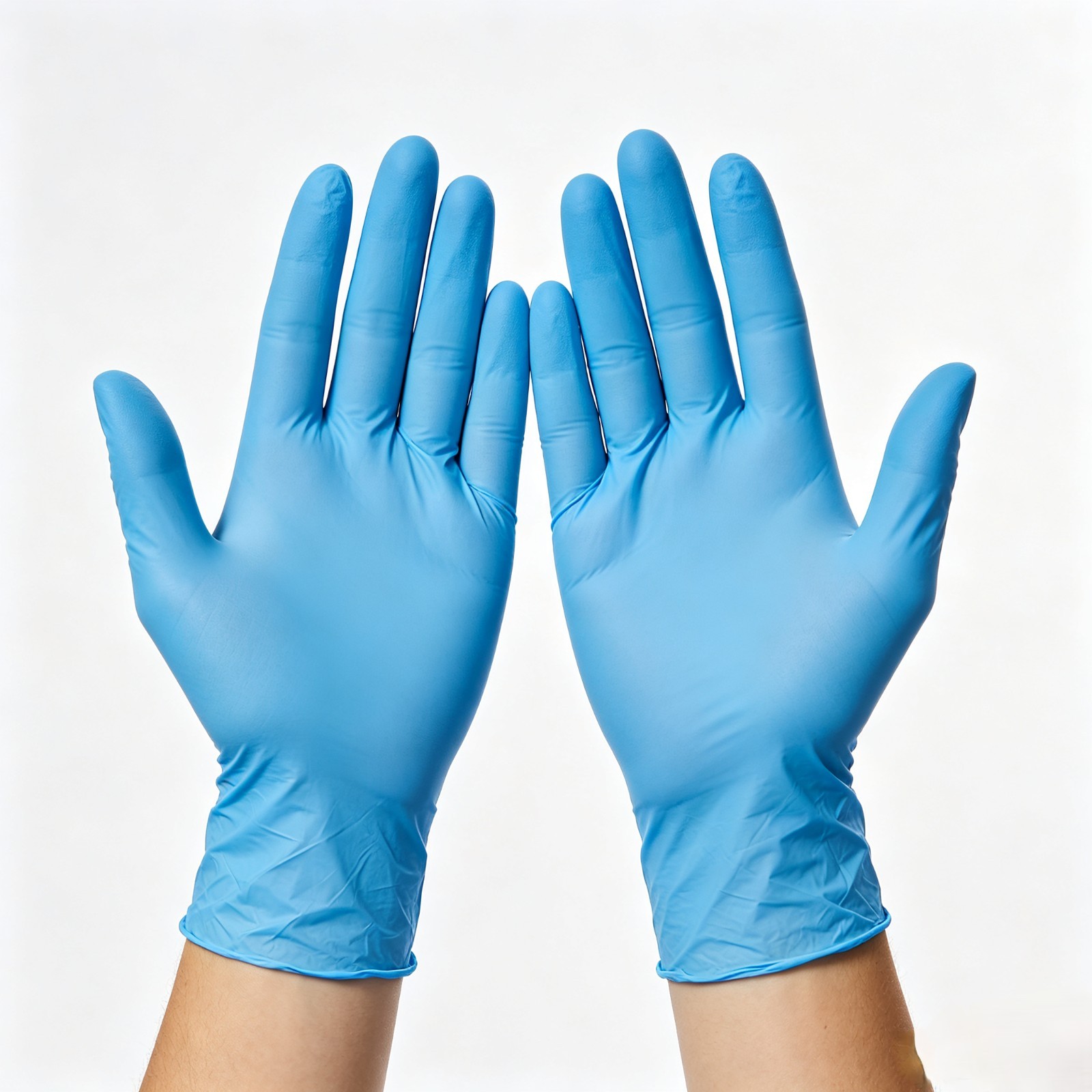 Blue Nitrile Exam Gloves 4.0-4.5 Mil Powder Free Latex Free Disposable 100 Count
