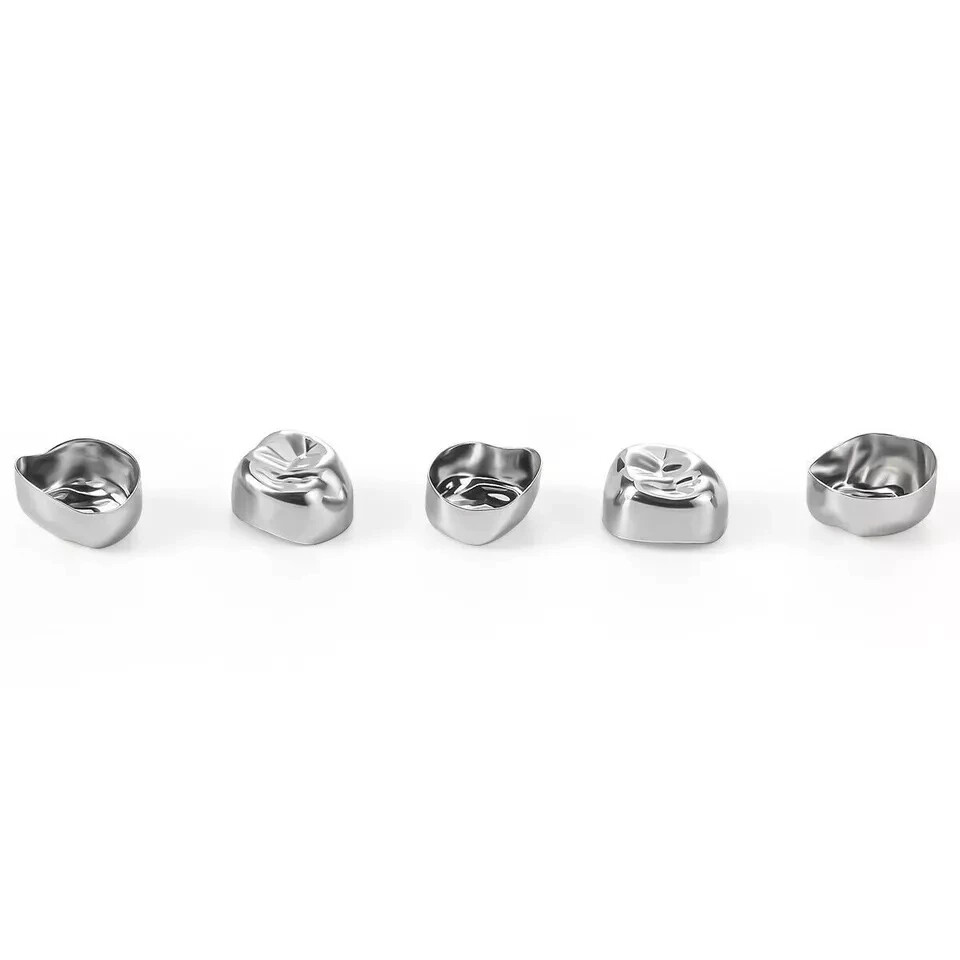 5Pcs Dental Stainless Steel Kids Primary Molar Crowns Pediatric crown 48 Size