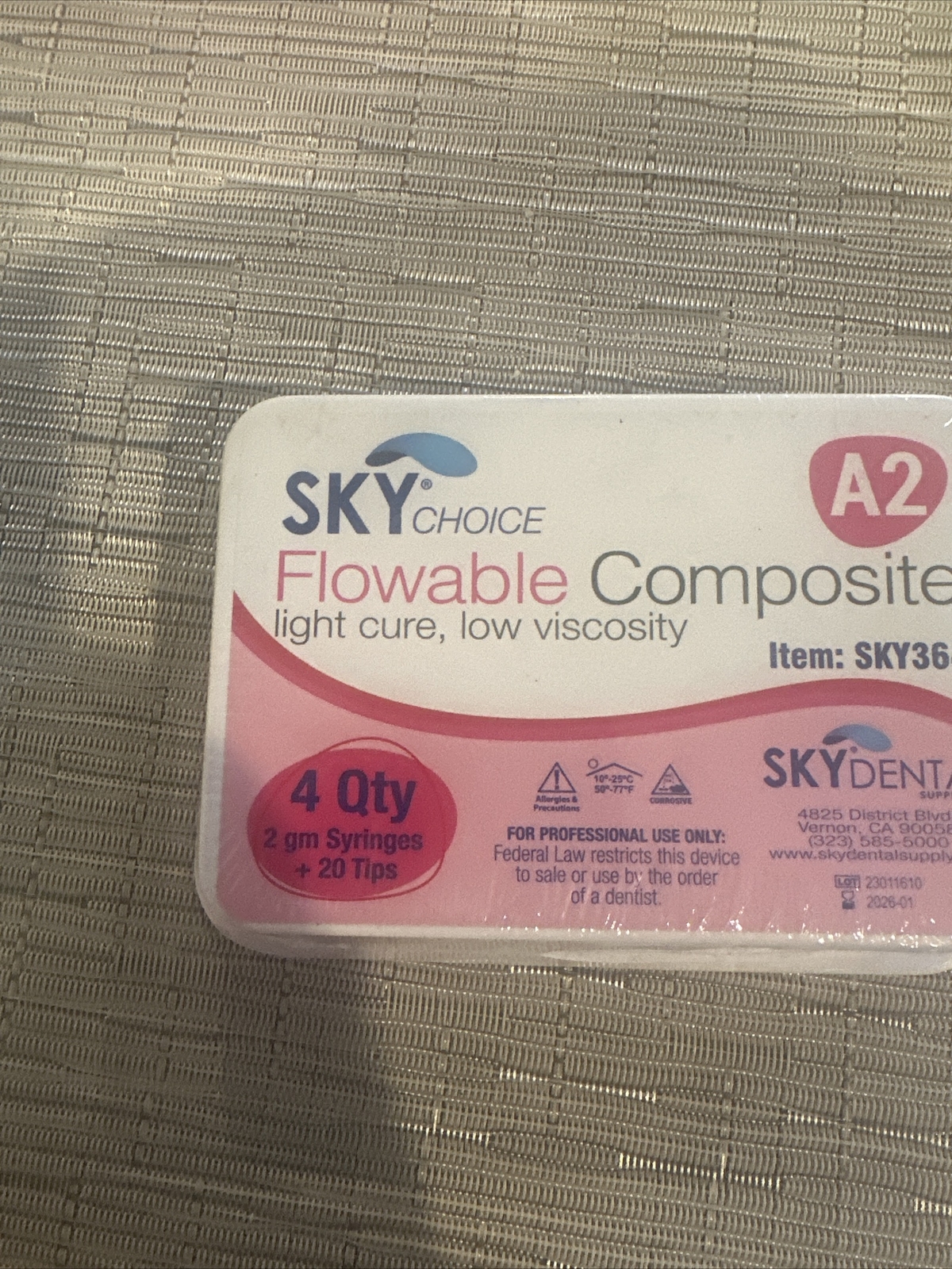 Sky Choice FLOWABLE COMPOSITE 4 SYRINGES +20 Tips Shades A2