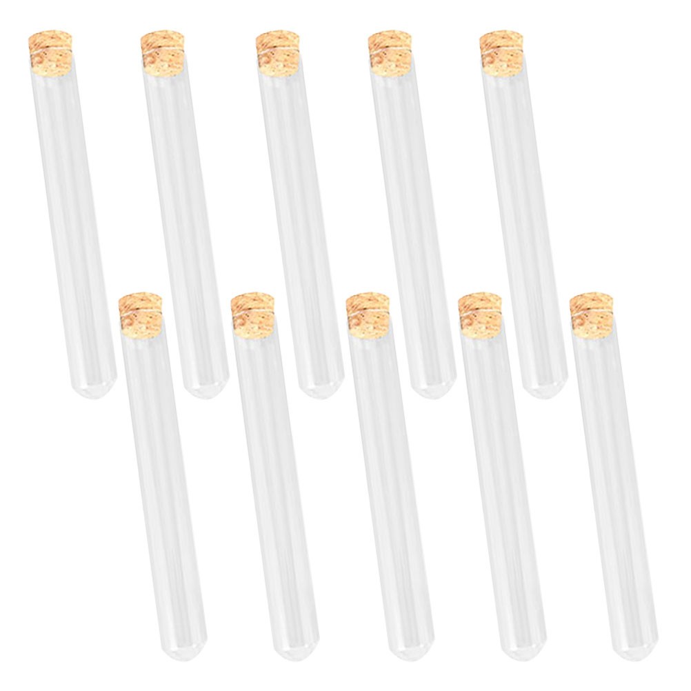 10-100pcs 20ml 15x150mm Glass Tubes with Cork Stoppers Wedding Party Favors