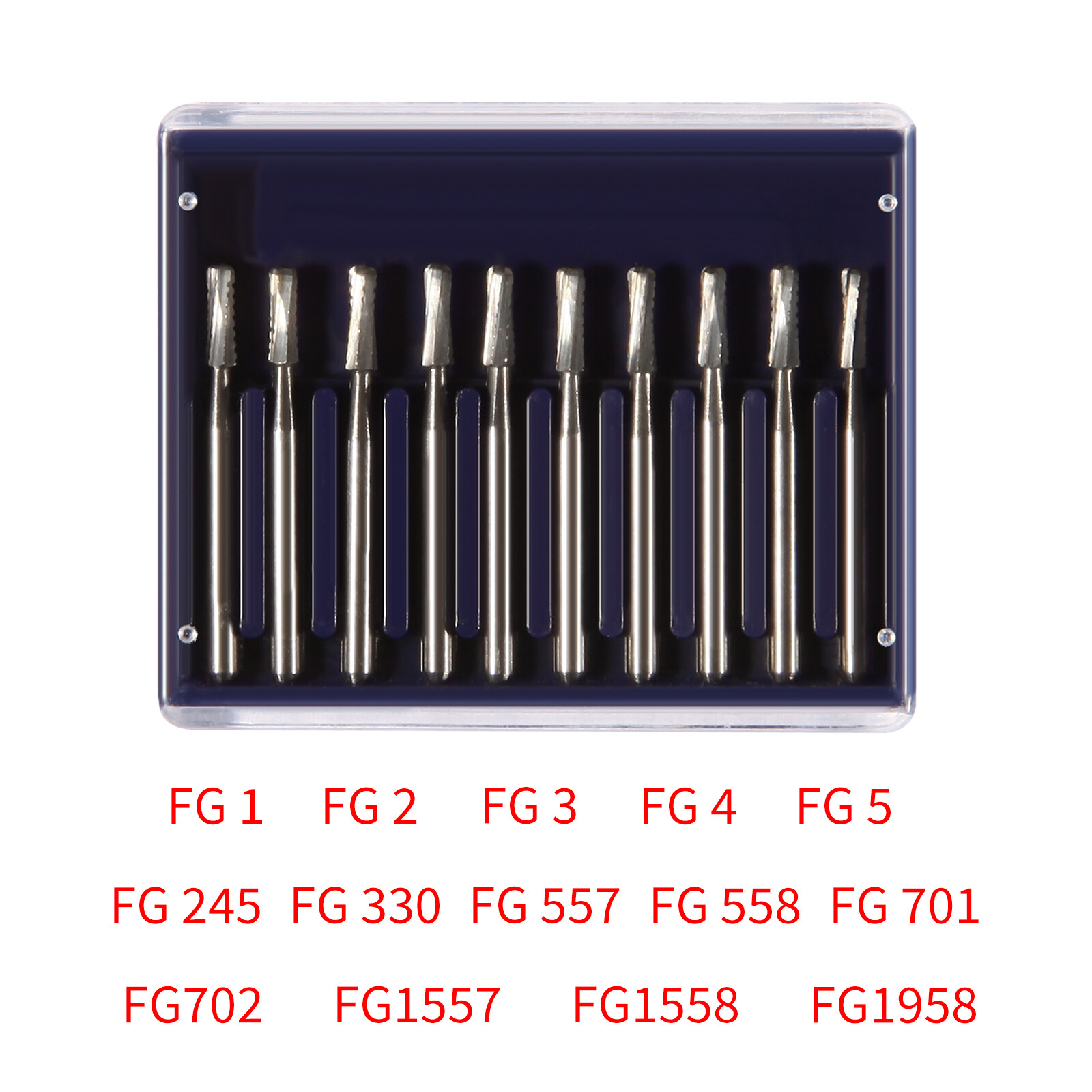 Dental Carbide Tungsten Steel Burs Crown Metal Cutting Drill Break Drills Bur