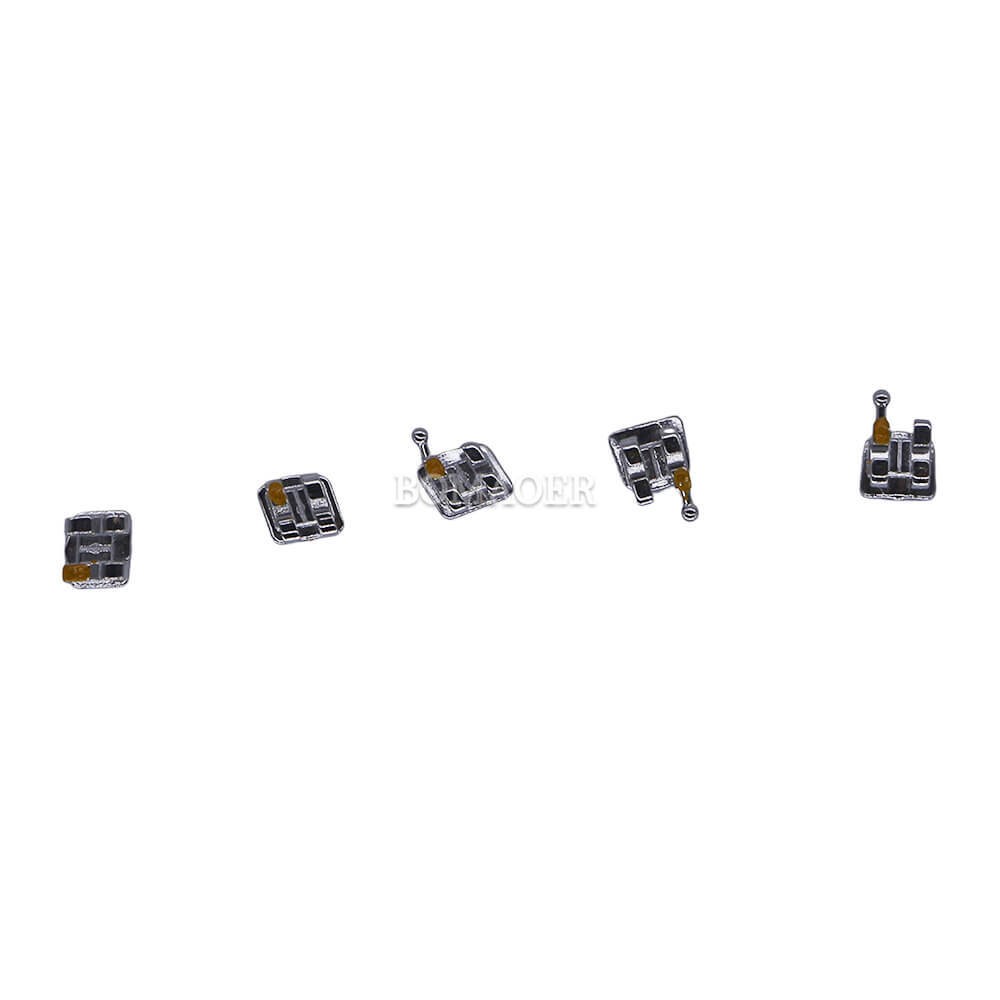 Orthodontics Dental MIM Monoblock Brackets MBT 022 Braces On 345 Hooks 50Sets