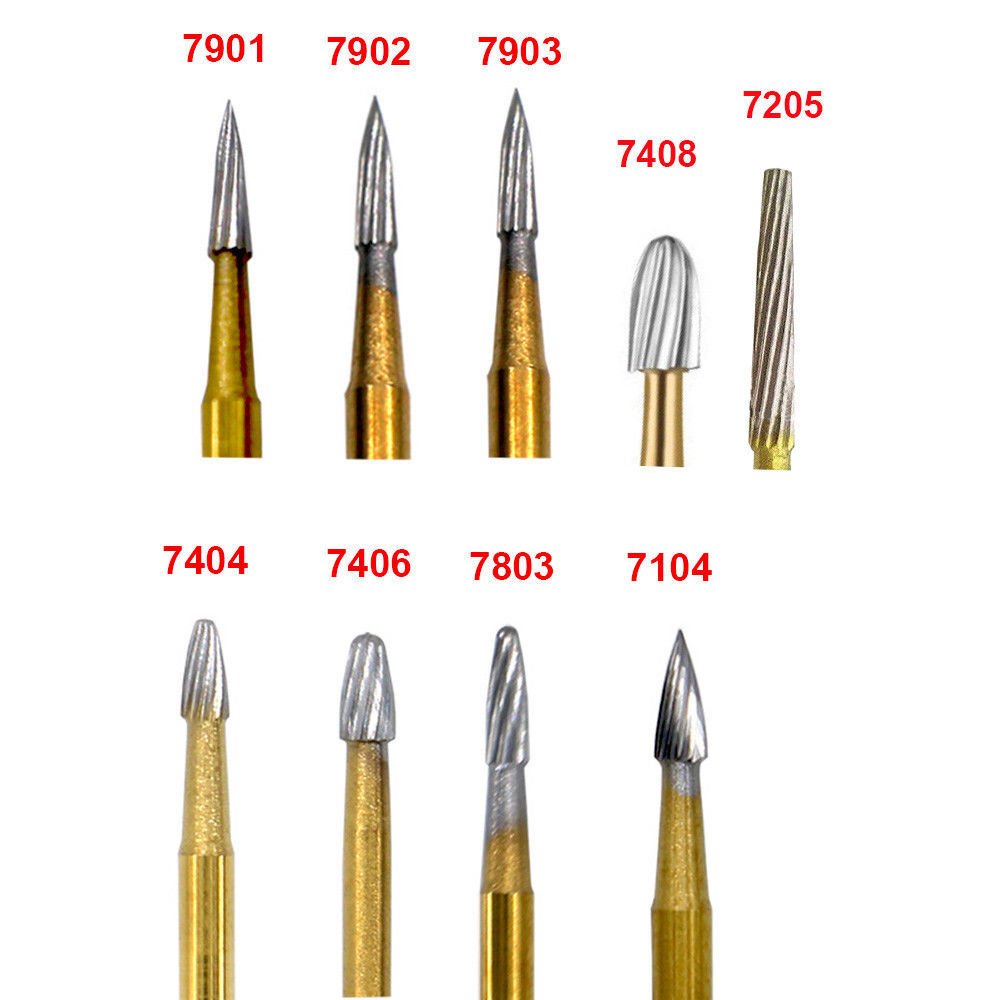 Dental Carbide Trimming & Finishing Burs FG7404/7406/7408/7901/7902/1957