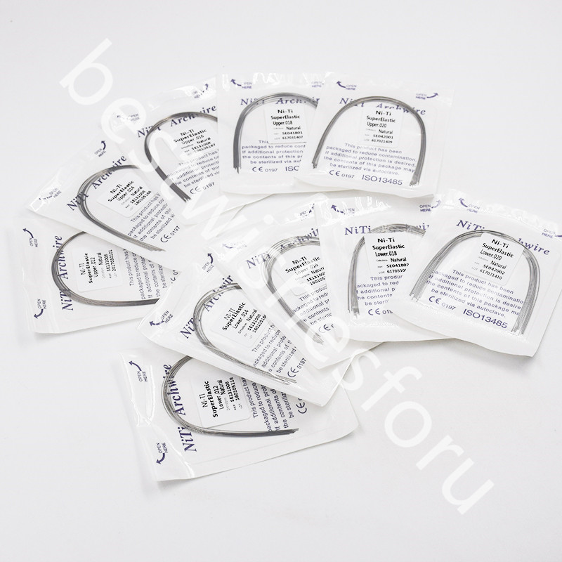 Super Elastic NITI Ortho Arch Wire Round Natural Upper Lower 012 014 016 018 020