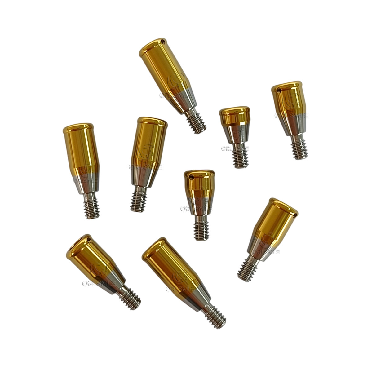 Locator abutment & Standard males caps fit to Nobel Active RP GH1-6