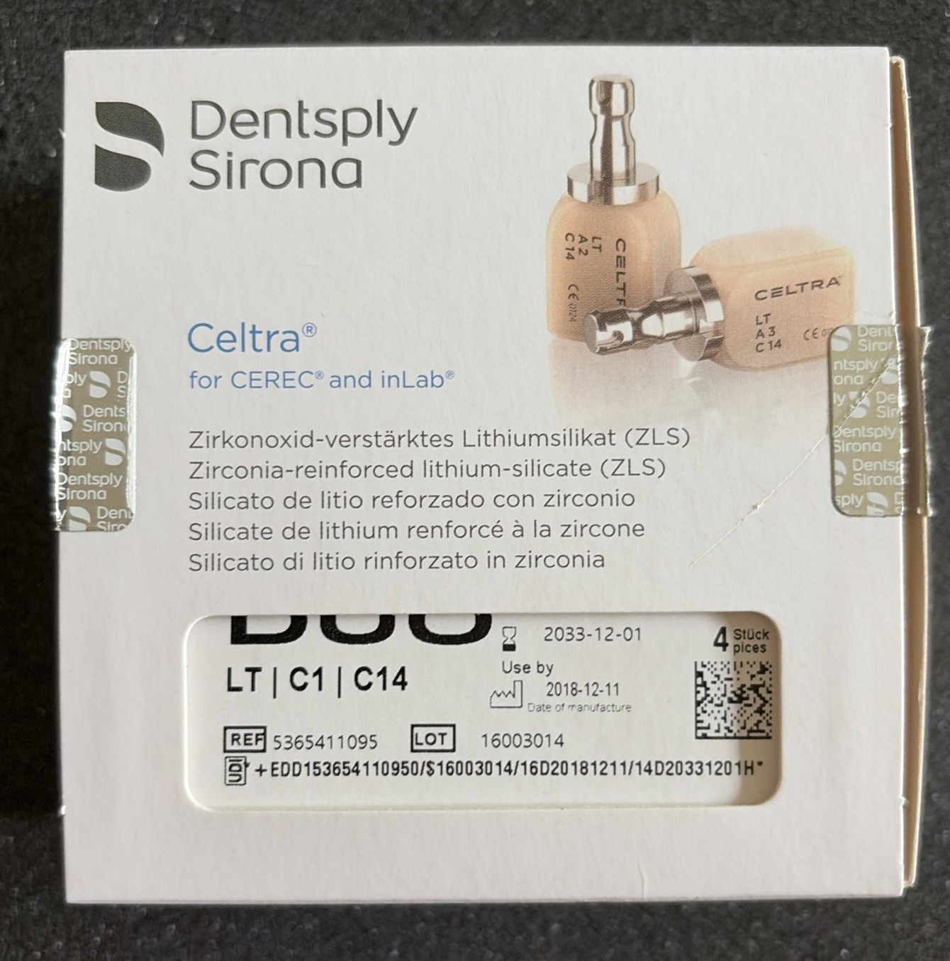 Dentsply Sirona Lt C1 C14 Open With 4 Blocks